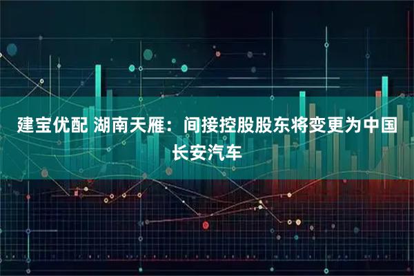 建宝优配 湖南天雁：间接控股股东将变更为中国长安汽车